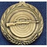 2.5" Stock Cast Medallion (Rifle Scope & Target)