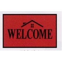 Olefin Standard Design Personalized Carpet (Welcome) (House) (3'x10')