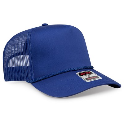 OTTO Cotton Blend Twill 5 Panel Pro Mesh Back Trucker Hat