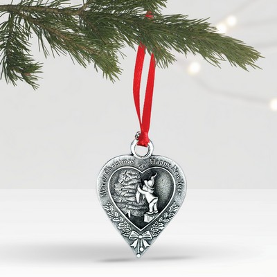 3D Ornament (2" x 1.75" Heart)