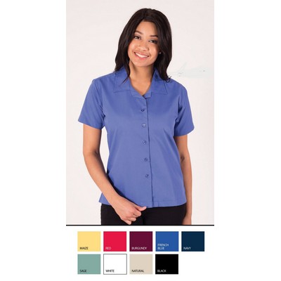 Ladies Easy Care Poplin Camp Shirt