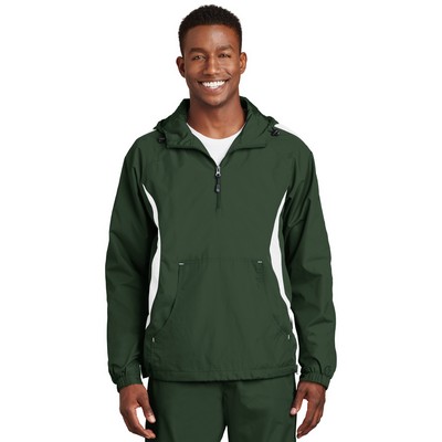 Sport-Tek Colorblock Raglan Anorak.