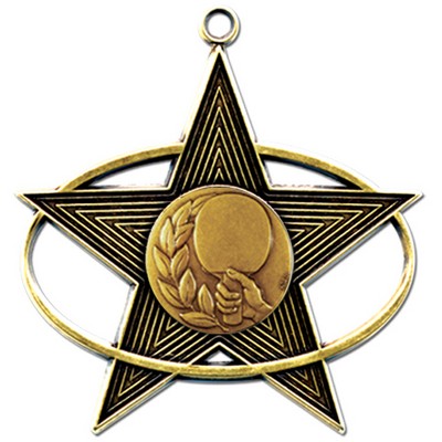 Stock All-Star 3" Medal- Table Tennis