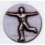 Stock Newport Mint Medal - 1 1/2" (Skating Male)
