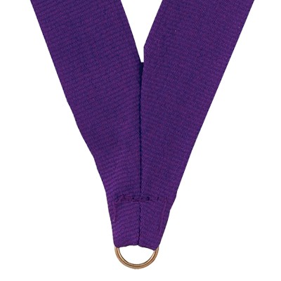 7/8" Wide RY Series V-Neck Purple Ribbon w/Metal Ring