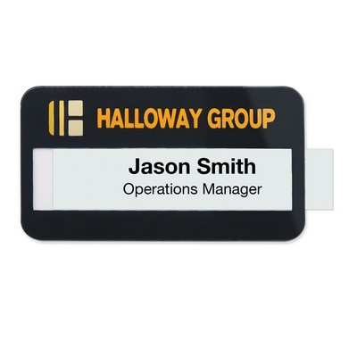 Selfit Doubleline Reusable Name Badges, 2.75" x 1.5"