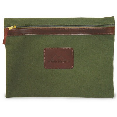 Ballistic Nylon Portfolio Bag w/Leather Accent