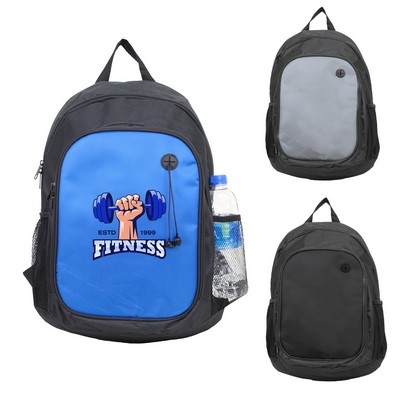 Computer Backpack w/ Metallic Doby Material