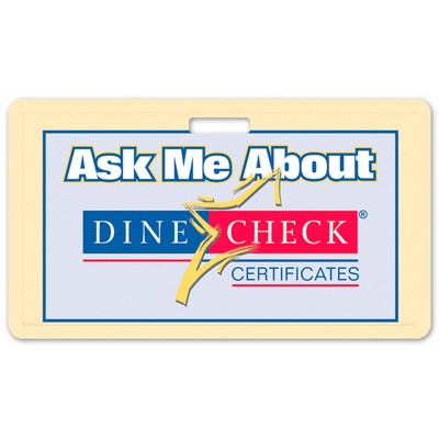 USA Made Laminated Paper Event Badge – 20mil Budget-Friendly (2"x3.5") Rectangle