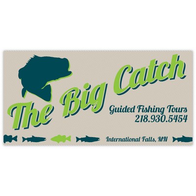 Repositionable Square Corner Cling/Decal (3¾" x 7½")