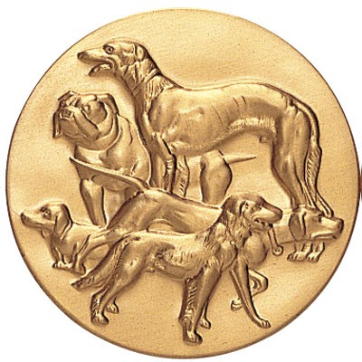 2" Dog Show Stamped Insert Disc