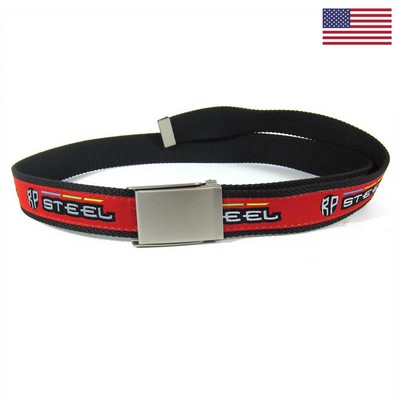 1-1/4" Woven Youth Military Belt - "Elite" Weave
