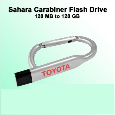 Sahara Carabiner Flash Drive - 128 MB Memory