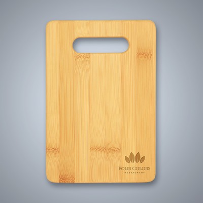 Small Bamboo Cutting Board with Handle Cutout
