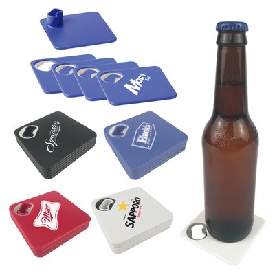 Plastic Coaster and Bottle Opener