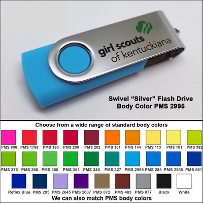 Swivel Flash Drive - 1 GB Memory - Body PMS 2995