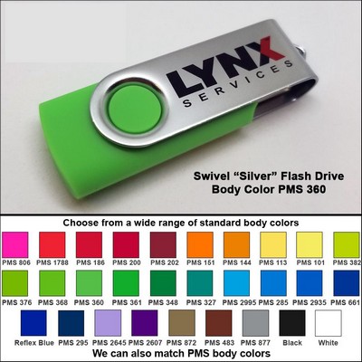 Swivel Flash Drive - 512 MB Memory - Body PMS 360