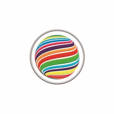 Dimensionally Printed Silver Tone Lapel Pins, 7 Shapes & Sizes (Made in USA)