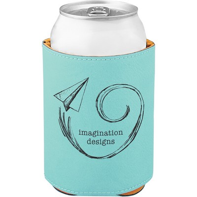 Leatherette Beverage Holder (Teal Blue)