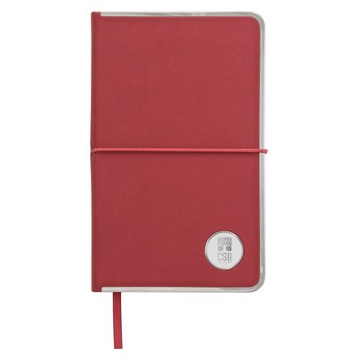 Journal Red W/ D3 Silver Medallion