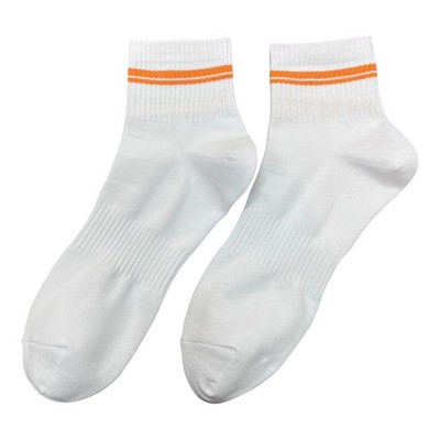 Premium Custom Jacquard Athletic Performance Ankle Quarter socks