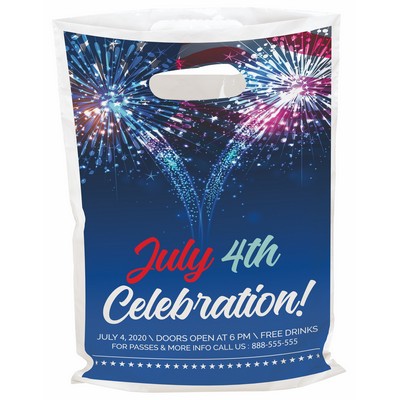 Digital Full Color Die Cut Plastic Bag (9"x 13")