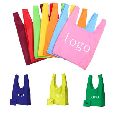 Reusable Folding Polyester Shopping Bag / Pouch