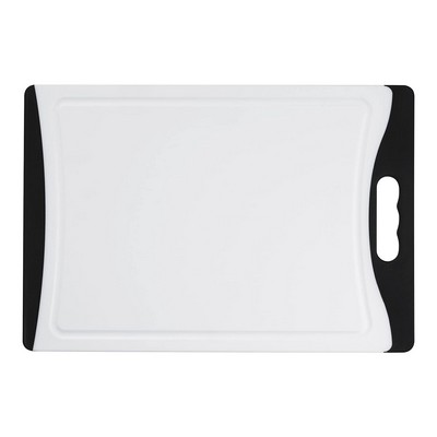 Cuisinart 14" White Cutting Board, Black Trim