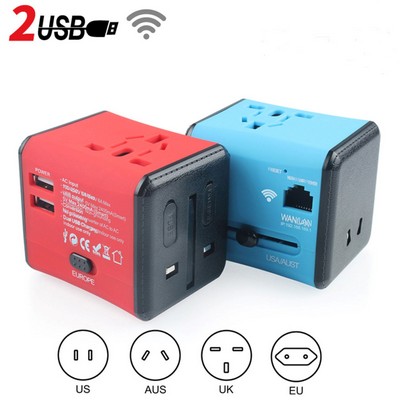 Dual USB Wifi Travel Adapter