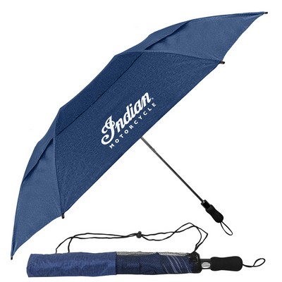The Heather Vented Little Giant Golf-Size Folding Auto-Open Umbrella