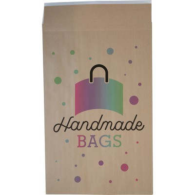 Full Color Dura-Bag Expandable Natural Paper Mailer (12.5" W x 20" H x 4" D)