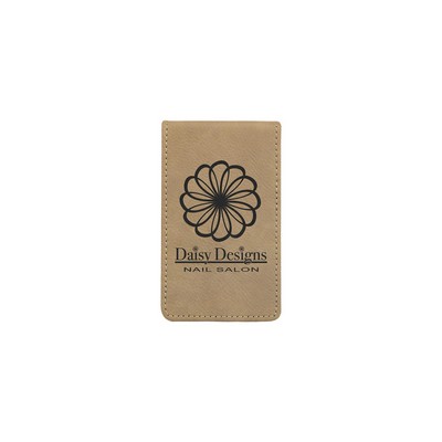 Light Brown Leatherette Manicure Set