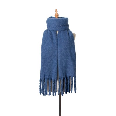 Women's Soft Winter Warm Tassel Scarf