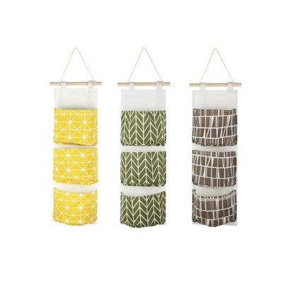 3 Pockets Wall Hanging Storage Bag