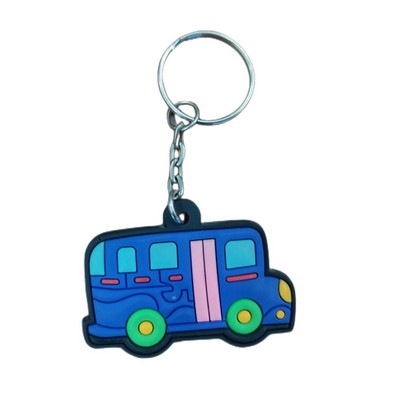 Custom Shaped Single Side PVC Keychain