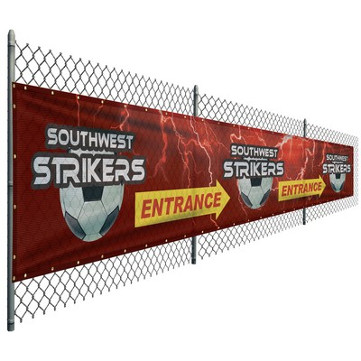 4' x 24' Premium Polyester Mesh Banner