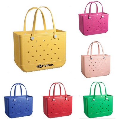 Medium EVA Beach Tote Bag with Hole
