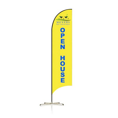 11Ft Custom Feather Flag Double Sided