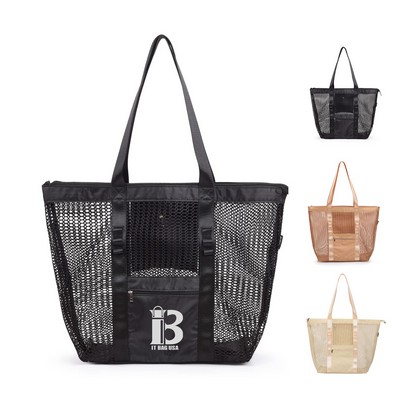 Large Beach Mesh Tote Bag