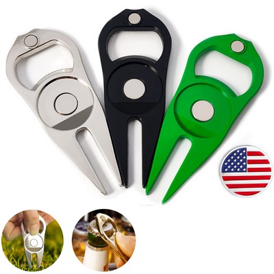 Custom Golf Pitchfork Putting Fork Bottle Opener