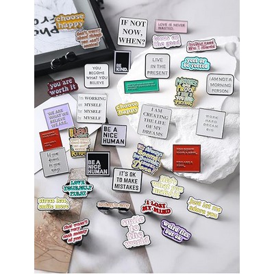 Custom Text Cute Imitation Enamel Lapel Pin Brooch Pin Badge Pin