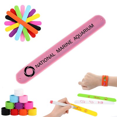 Rainbow Silicone Slap Soft Bracelets