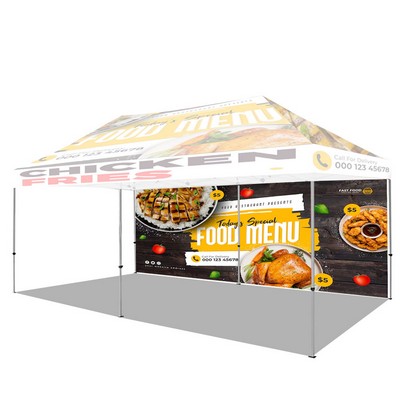 20' Custom Printed Tent Back Wall