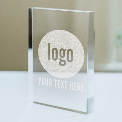 Engraved Corporate Logo Acrylic Block
