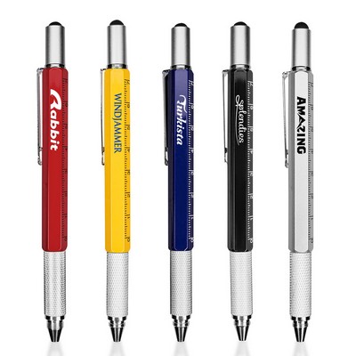 Qnote 6 in 1 Multi Functional Engineer Tool Pen