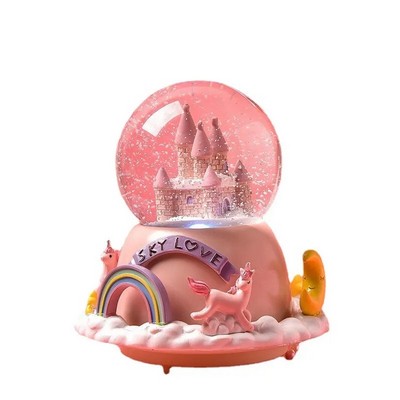 Custom Unicorn Snow Dome