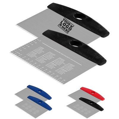 Dough and Pastry Scrapers with Stainless Steel Pizza Cutter