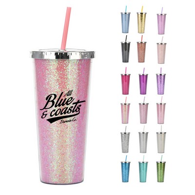 16oz Double Walled Iced Coffee Tumbler w/ Silicone Seal