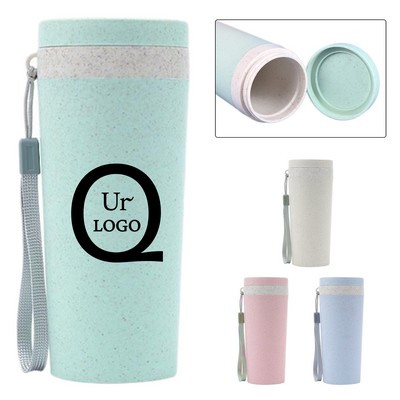 12Oz Wheat Straw Water Cup