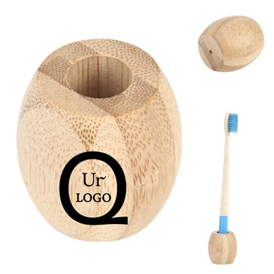 Bamboo Toothbrush Holder